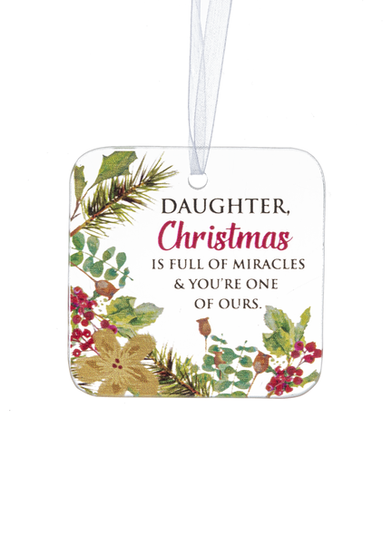 Daughter Miracles Ornament