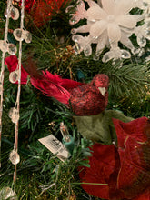 Load image into Gallery viewer, Burgundy Glitter Bird Clip
