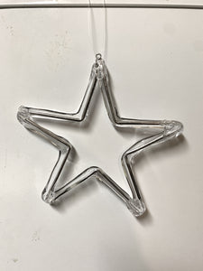 Clear Acrylic Star Ornament