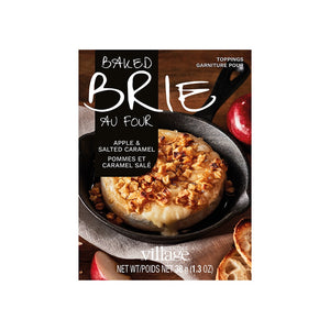 Apple Salted Caramel Baked Brie