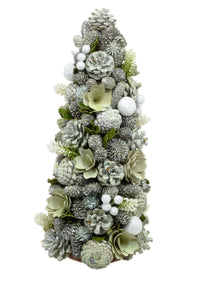 Seafoam Green Pinecone Tree