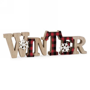 Wood Winter Sign