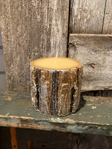 Log Pillar Candle - 2 sizes