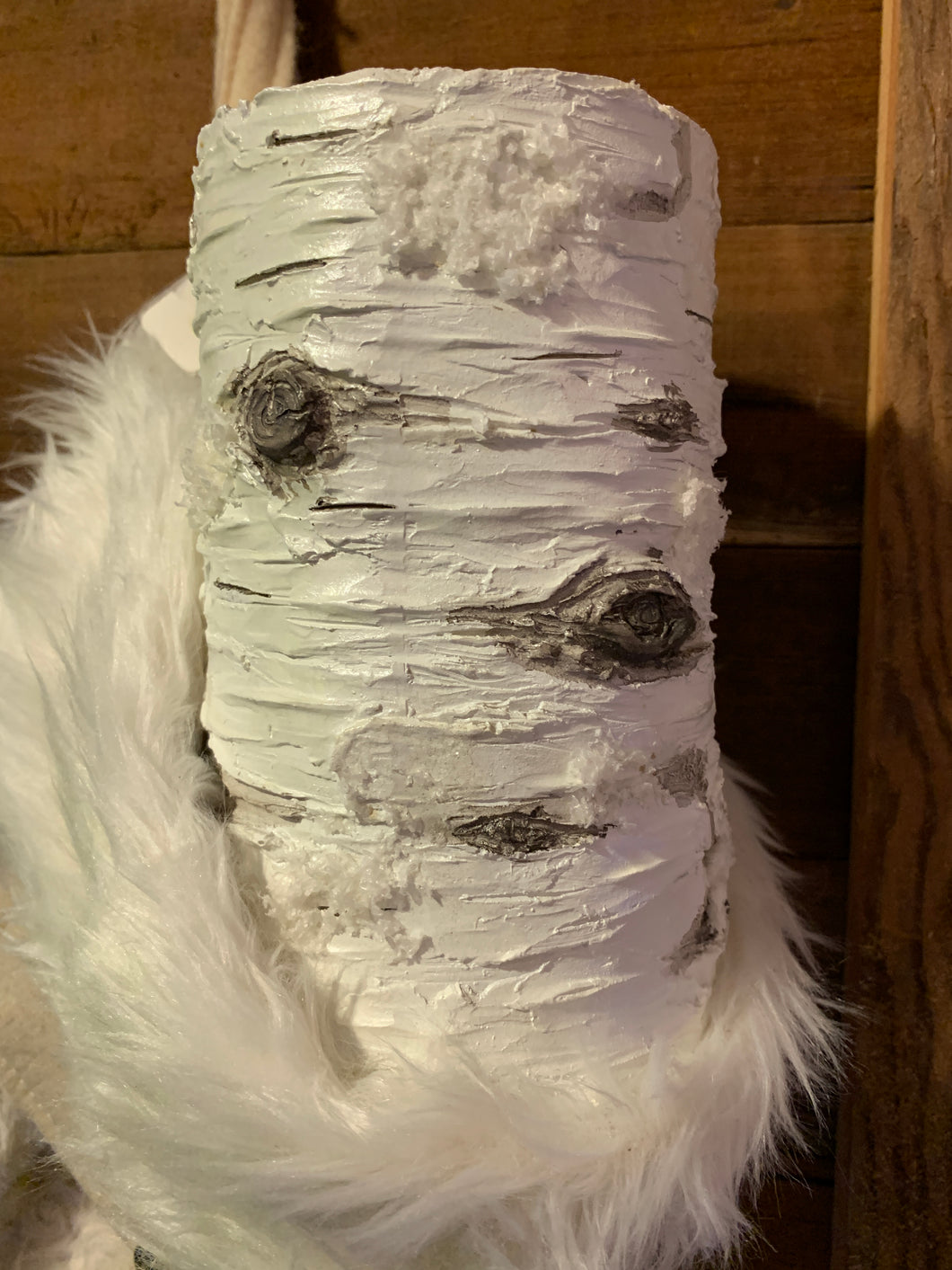 Birch Bark Candle Holder