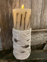 Load image into Gallery viewer, Birch Bark Candle Holder
