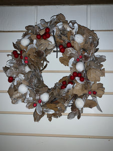 Natural Rustic Berry Wreath