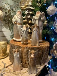 Gold & Silver Metallic Ombré Santa