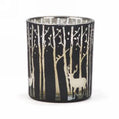 Black Deer Scene Votive w Candle