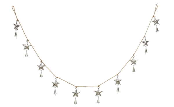 Metal Star & Bell Garland