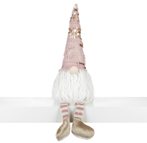 Pink & Gold Plush Gnome
