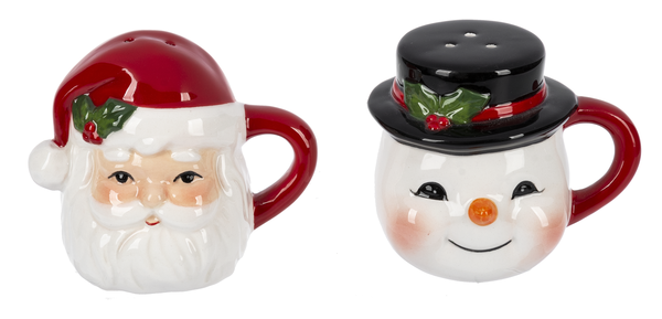Santa & Snowman Salt & Pepper Set