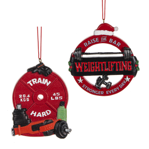 Weightlifting Ornament