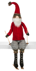 Huge Skiing Plush Gnome