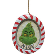 Load image into Gallery viewer, Grinch 2 Sided Naughty or Nice Ornament
