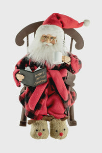 Bedtime Santa In Rocker