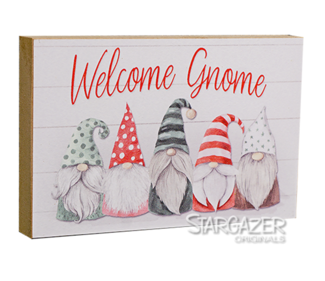 Welcome Gnome Sign