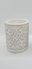 Load image into Gallery viewer, White Ceramic Votive with Candle
