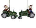 Festive Green Tractor Ornament