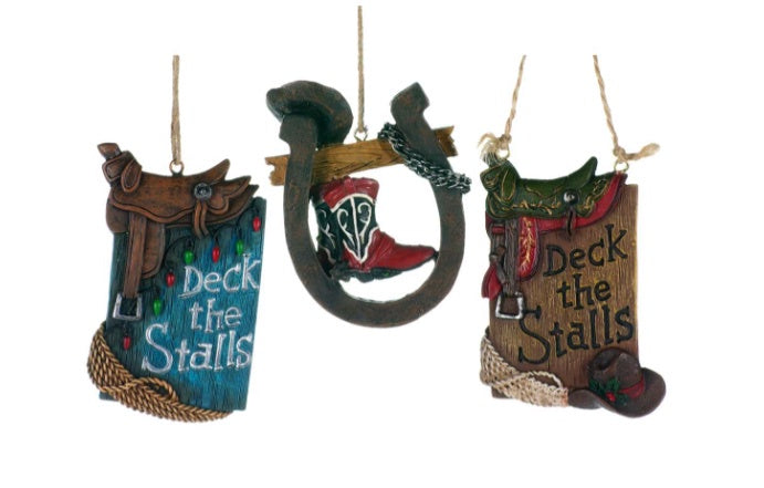 Western Themed Horse Ornament