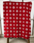 Red Snowflake Tablecloth