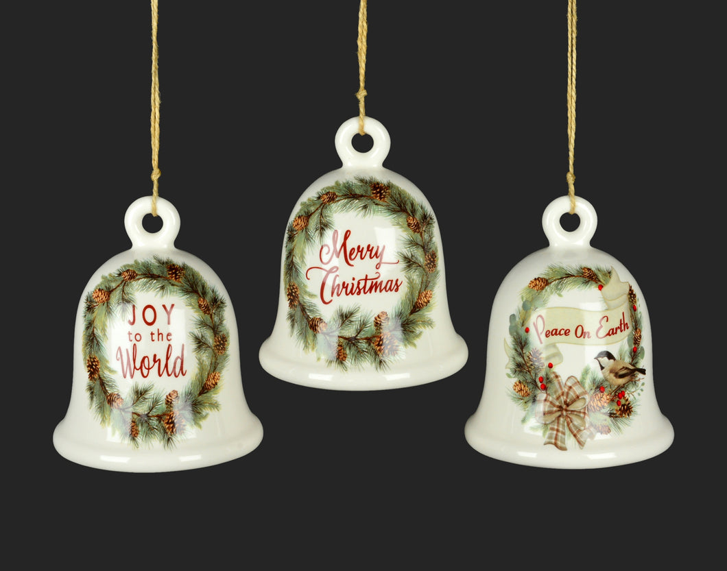 Vintage Ceramic Bell Ornament