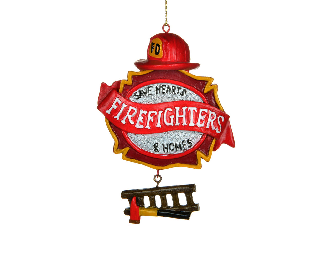 Firefighters Save Hearts & Homes Ornament