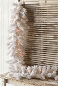 Lit White Garland 6'