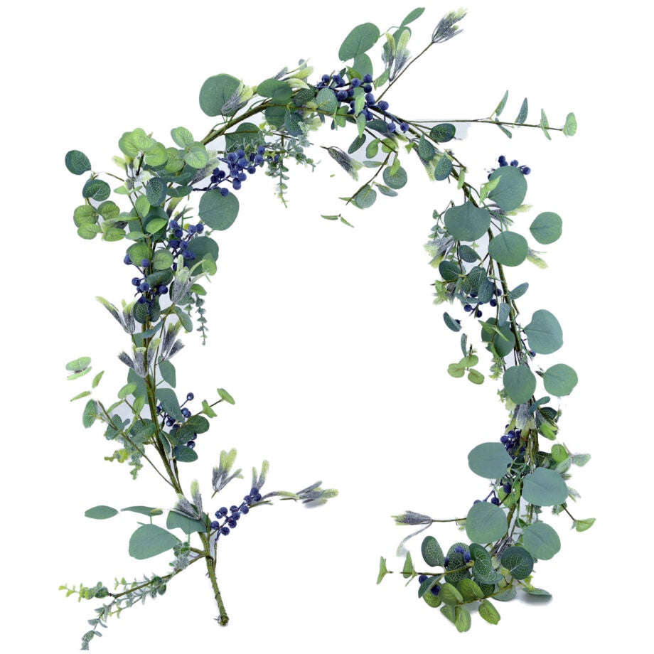 Eucalyptus Garland w Blueberries