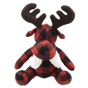 Plush Buffalo Plaid Moose