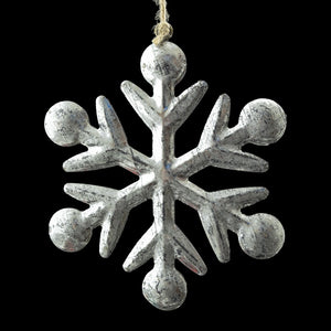 Vintage Metal Snowflake Ornament