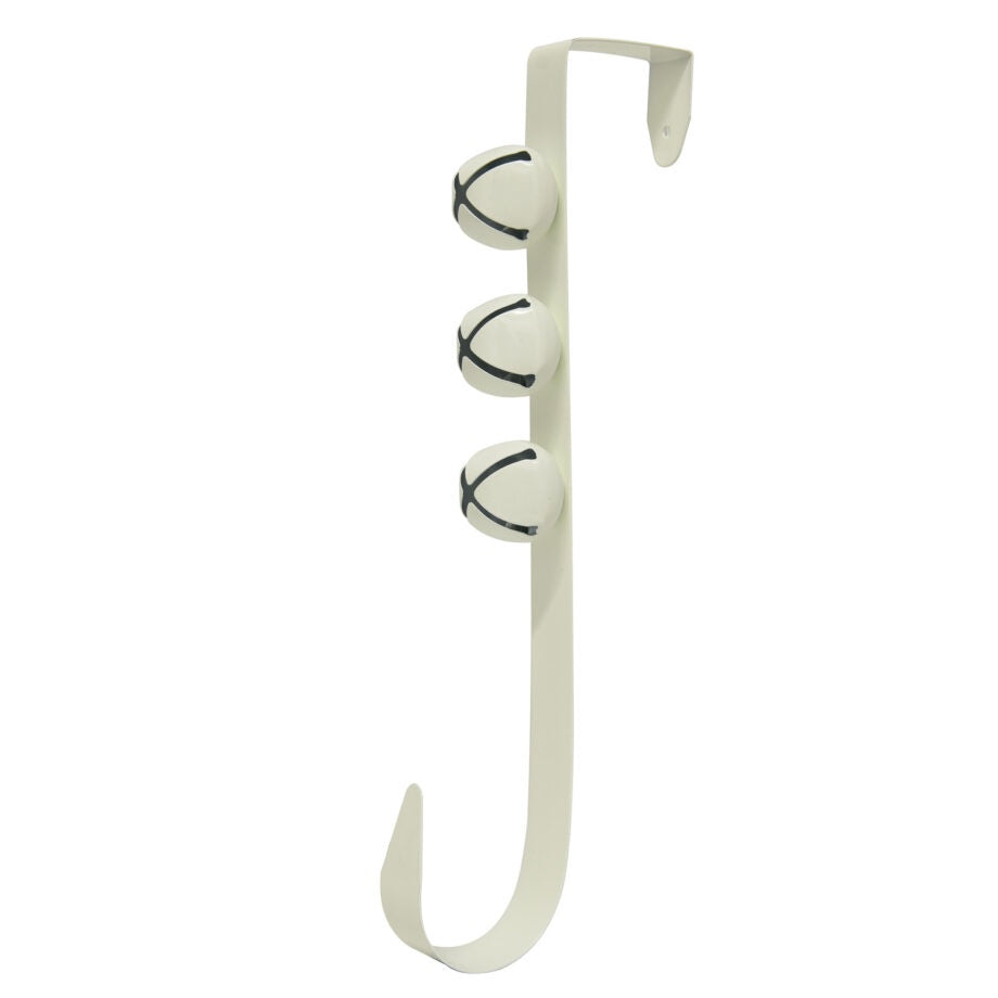 White Metal Wreath Hanger