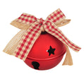 Red Bell Ornament With Gingham Ribbon
