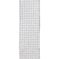 Silver Glitter Mesh Ribbon
