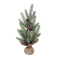 Tabletop Pine Tree w Burlap Base