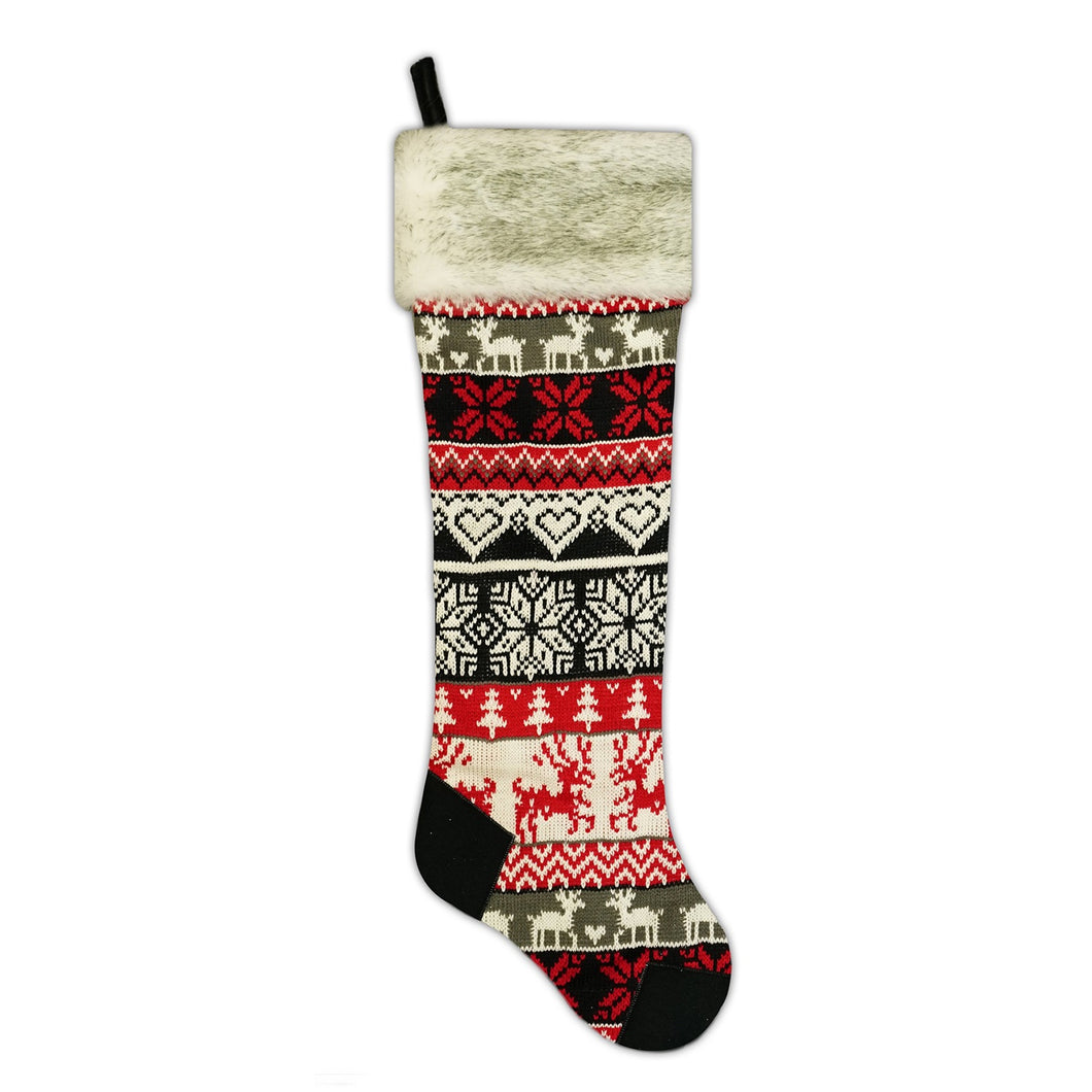 Patterned Knit Stocking