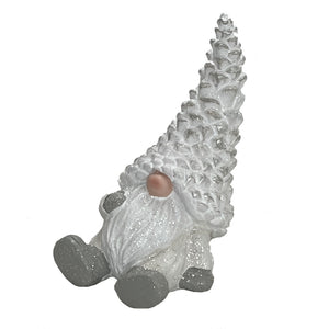 White Cone Hat Gnome