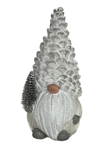 White Cone Hat Gnome