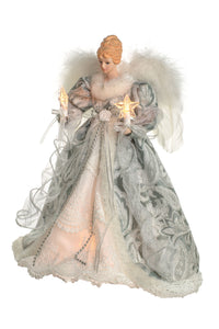 Silver 14" Vintage Angel Treetopper