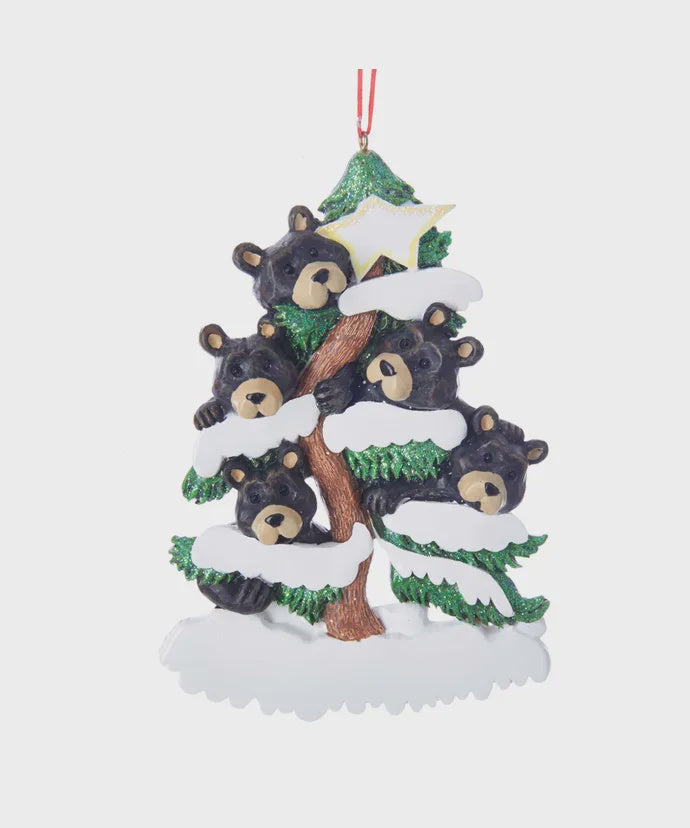 Bear Family Personalizable Ornament