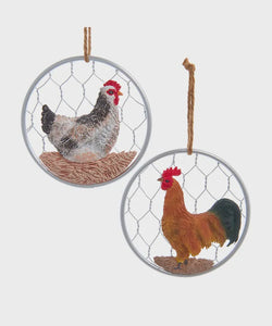 Wired Chicken Ornament