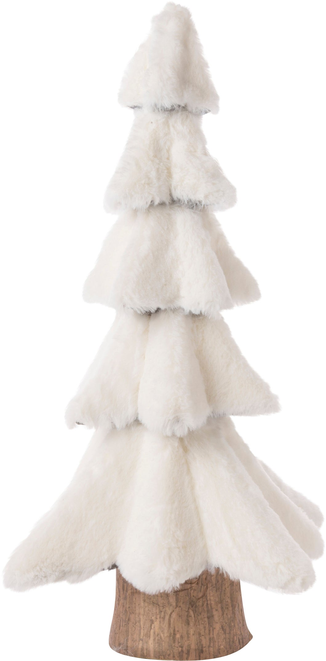 Faux Fur White Tree