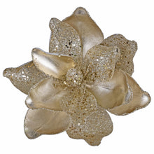Load image into Gallery viewer, Champagne Gold Poinsettia Pick
