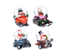 Small Snowman in Vehicle Snowglobe - 4 styles