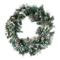 36" Frosted Grouse Pine Wreath