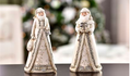 White & Silver Santa Figure