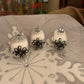 Glass Silver Napkin and Place Holders - set of 6