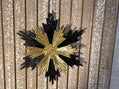 BLacK GOLD GLITTER SnowFLAKE ORNament