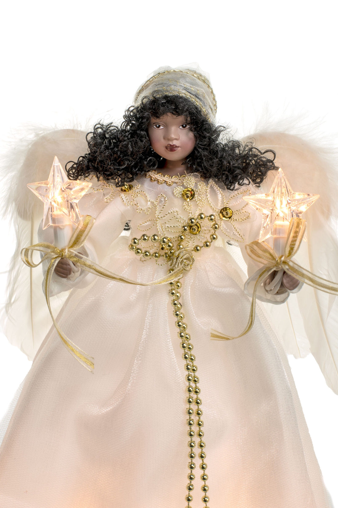 12” Black Angel Tree topper