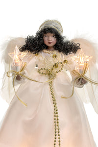 12” Black Angel Tree topper