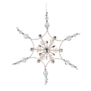 Pink Snowflake Ornament